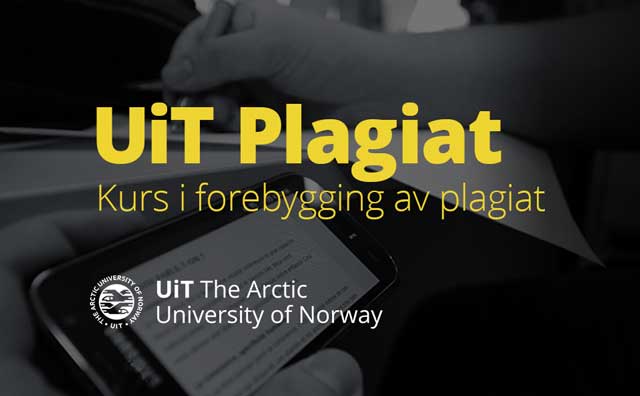 Kurs i forebygging av plagiat Plagiat Norsk